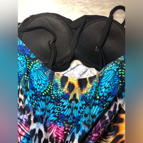 Colorful Butterfly print tankini - Picture 13 of 15